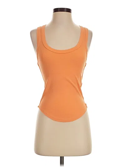 Pre-owned We The Free Tank Top Orange Strapless Neckline Tops
