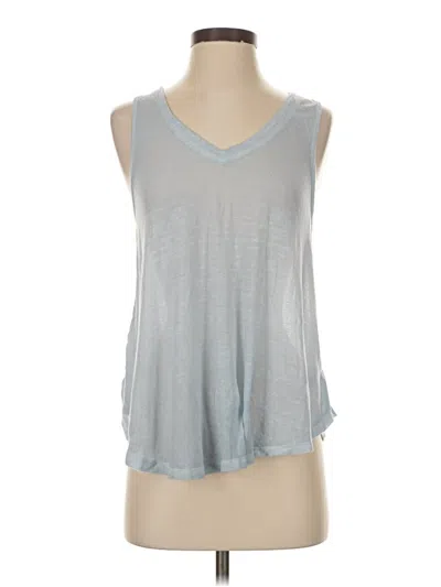 Pre-owned We The Free Tank Top Silver Plunge Neckline Tops