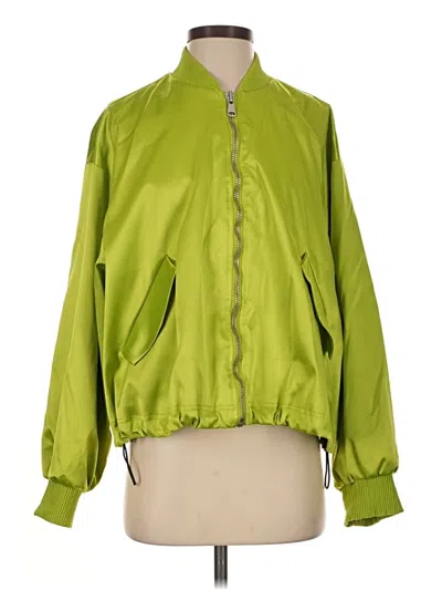Pre-owned We The Free Track Jacket In Green