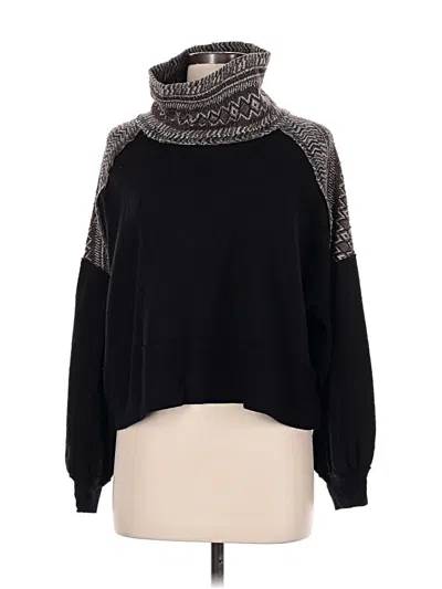 Pre-owned We The Free Turtleneck Sweater In Black
