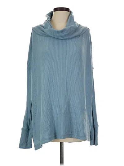 Pre-owned We The Free Turtleneck Sweater In Blue