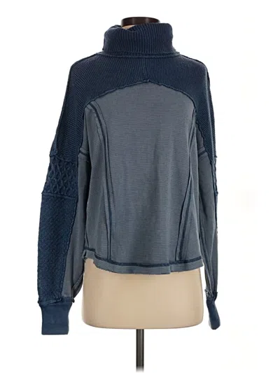 Pre-owned We The Free Turtleneck Sweater In Blue