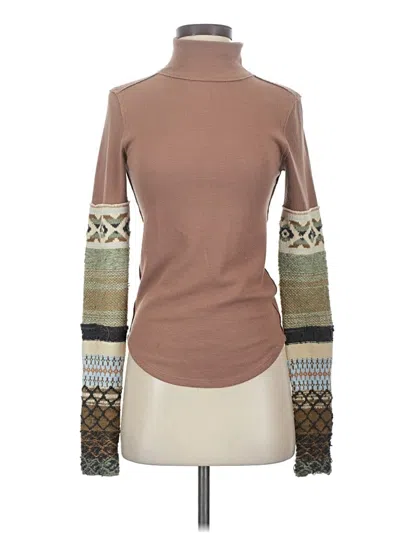 Pre-owned We The Free Turtleneck Sweater In Brown