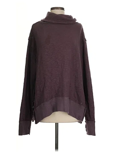 Pre-owned We The Free Turtleneck Sweater In Burgundy