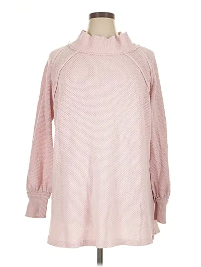 Pre-owned We The Free Turtleneck Sweater In Pink
