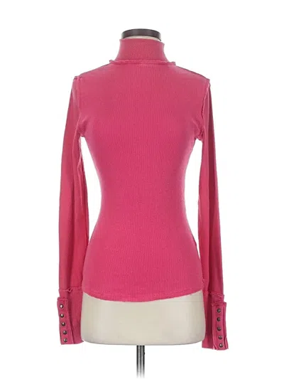 Pre-owned We The Free Turtleneck Sweater In Pink