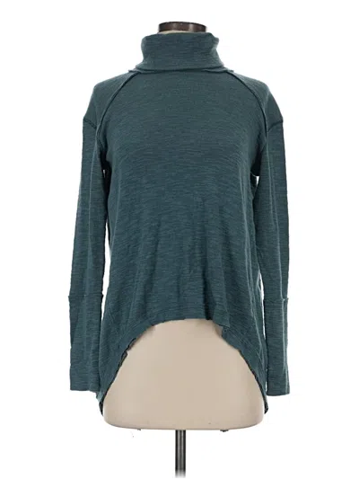 Pre-owned We The Free Turtleneck Sweater In Teal