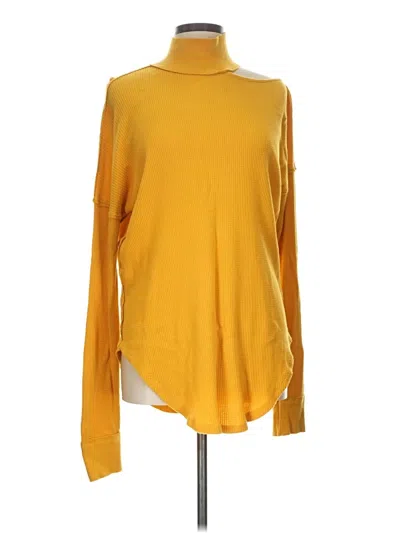 Pre-owned We The Free Turtleneck Sweater In Yellow