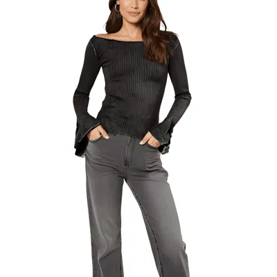 We The Free Womens Cotton Blend Ribbed Pullover Top