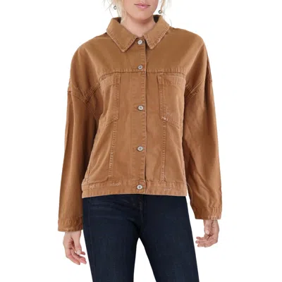 We The Free Womens Distressed Denim Denim Jacket