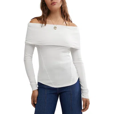 We The Free Womens Solid Cotton Off The Shoulder In Multi