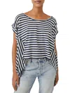 WE THE FREE WOMENS STRIPED 100% COTTON PULLOVER TOP
