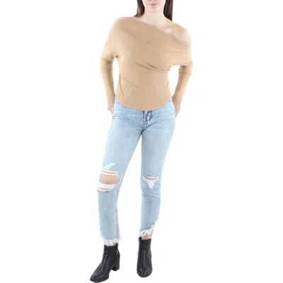 We The Free Womens Waffle Boatneck Pullover Top In Multi