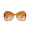 We The Stars Women's Gold / Brown Cleopatra's Gaze Sunglasses In Brown