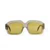 We The Stars Women's Green Pyramid Prism Sunglasses In Green