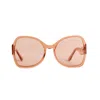 We The Stars Women's Orange Alexandria Sunglasses In Neutral