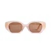 We The Stars Women's Pink Ra's Radiance Sunglasses In Brown