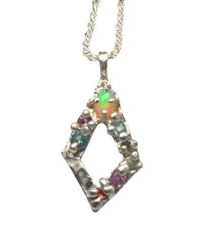 We The Stars Women's Silver Kite Statement Necklace In Multi