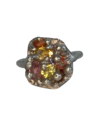 We The Stars Women's Silver Treasure Ring In Multi