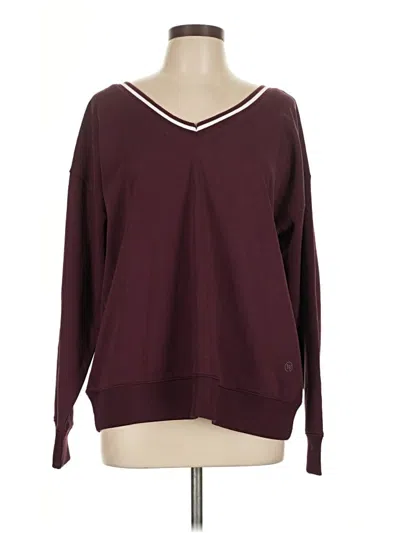 Pre-owned We Wander Pullover Sweater In Burgundy
