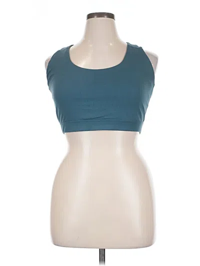Pre-owned We Wander Tank Top Teal Halter Neckline Tops In Blue