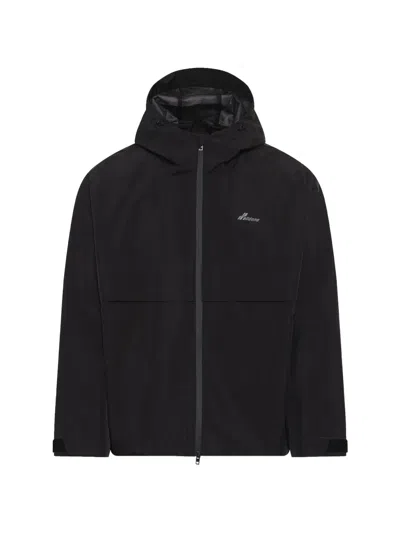 We11 Done 3l Shell Hoodie Jacket In Black