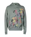 We11 Done Abstract Print Hoodie In Gray