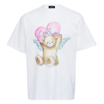 We11 Done Angel Teddy T-shirt In White