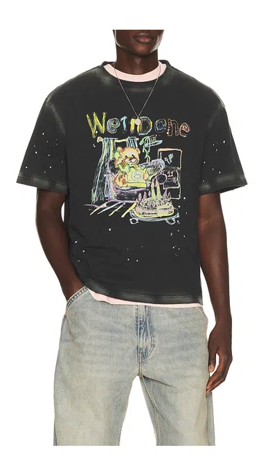 We11 Done Anniversary Teddy T-shirt In Charcoal
