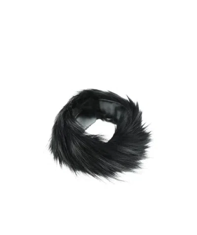 We11 Done Artificial Fur Collar In Black