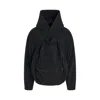 We11 Done Bag Shaped Craft Denim Hoodie