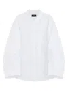 We11 Done Balloon-sleeve Cotton Shirt In White