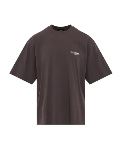 We11 Done Basic 1506 Logo-print Cotton T-shirt In Black