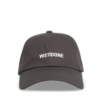 We11 Done Basic Small Logo Cap In Brown