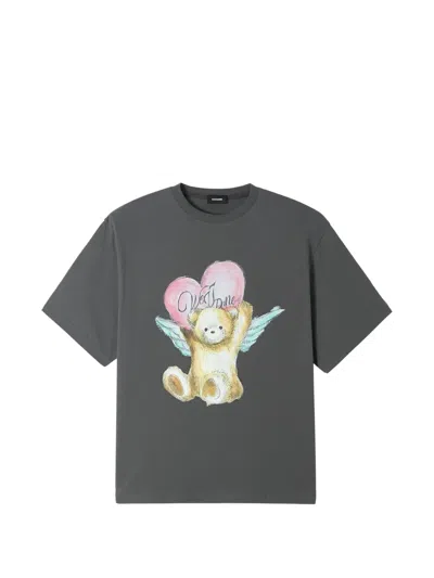 We11 Done Bear-graphic T-shirt In Gray