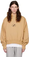 We11 Done Beige Center Basic Hoodie In Beige