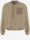 We11 Done We11done Logo Embroidered Jacket In Brown