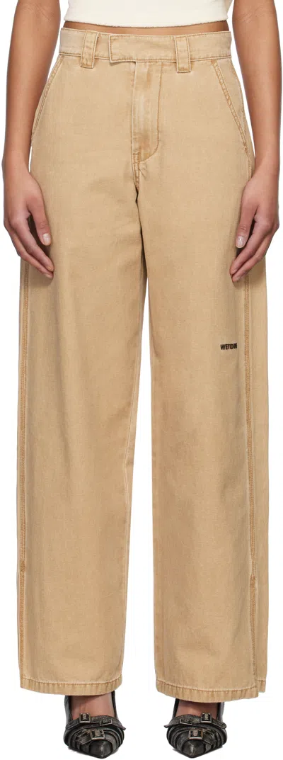 We11 Done Beige Work Trousers