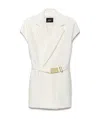 We11 Done Belt Casual Jacket In White