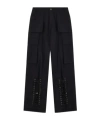 We11 Done Belt-loop Casual Pants In Black
