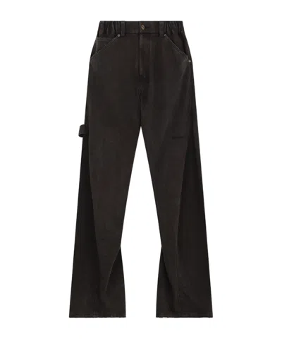 We11 Done Belt-loop Casual Pants In Black