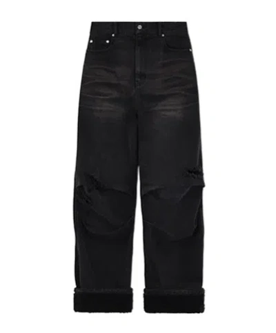 We11 Done Belt-loop Jeans In Black