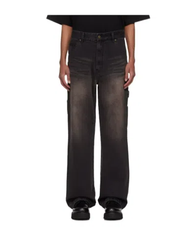 We11 Done Belt Loop Jeans In Black