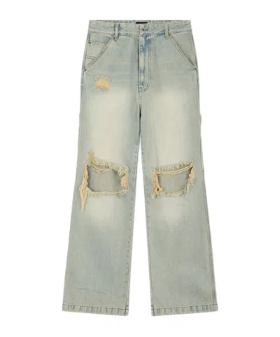We11 Done Belt-loop Jeans In Gray