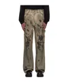 We11 Done Belt Loop Jeans In Green