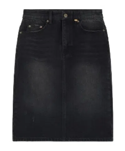 We11 Done Belt-loop Skirt In Black
