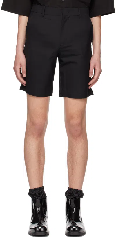 We11 Done Black Basic Shorts