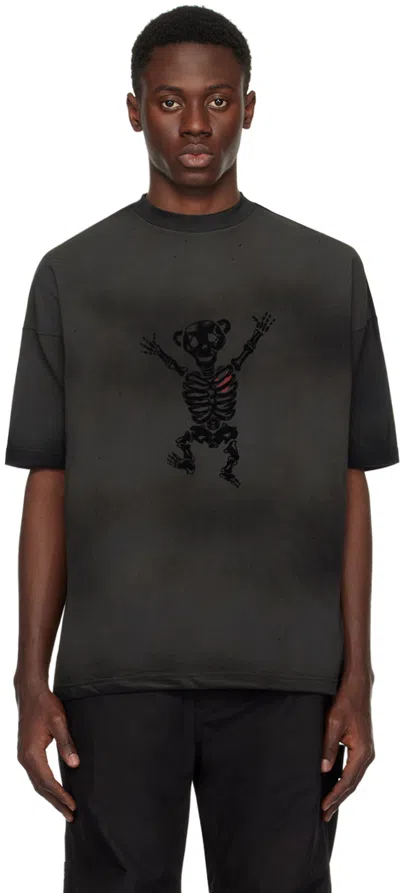 We11 Done Black Bolt Teddy T-shirt