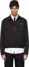 We11 Done Black Classic Cotton Jacket In Black