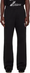 We11 Done Elastic Waist Sweatpants In Black